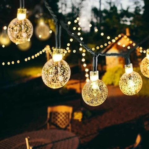 🔥SOLAR POWERED LED OUTDOOR STRING LIGHTS (BUY 2 FREE SHIPPING)