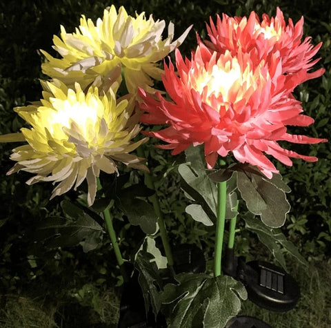 🎁 - SPRING ARTIFICIAL Chrysanthemum SOLAR GARDEN STAKE LED (🔥BUY 2 FREE SHIPPING🔥)